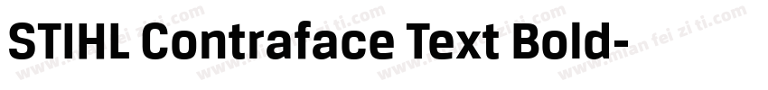 STIHL Contraface Text Bold字体转换